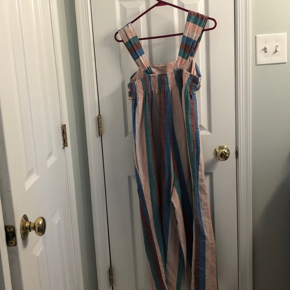 Cap-Sleeve Tie Jumpsuit in Flagstaff Stripe - Picture 5 of 5